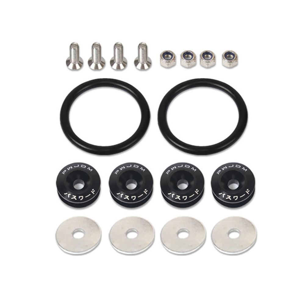 Cover Front Bumper Car Bumper Fasteners Surrounding Screw Quick Release Fasteners JDM Fasteners Kit