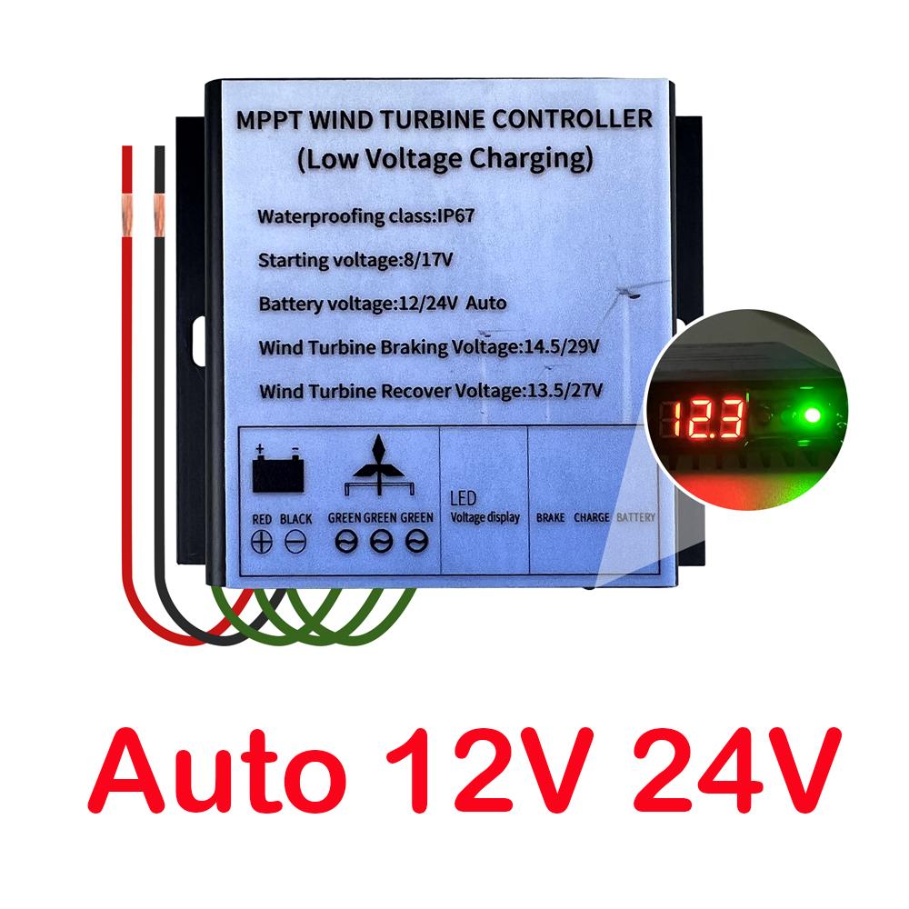 Контроллер заряда ветрогенератора 12В 24В 48В 600Вт 800Вт MPPT Усилитель низкой скорости ветра Регулятор заряда Зарядное устройство для генератора 600W