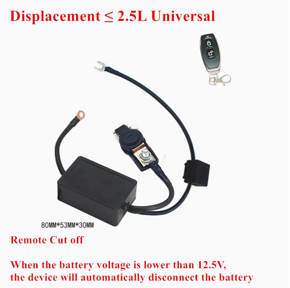 Universal Car Battery Disconnect Kit Wireless Remote Shut Off Master Kill Switch