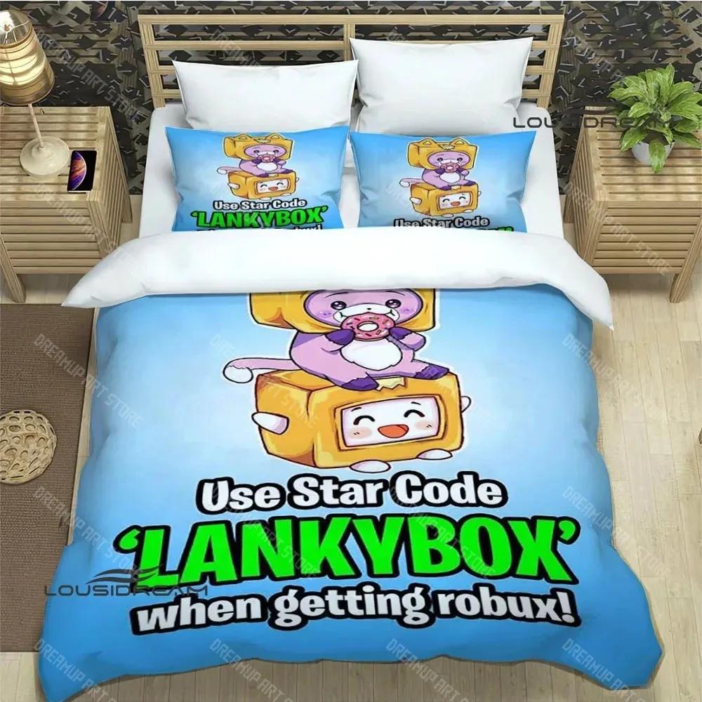 Lankybox Foxy Boxy Cute Printed Bedding Sets Exquisite Bed Supplies Set Duvet Cover Bed Comforter Set Bedding Set Luxury