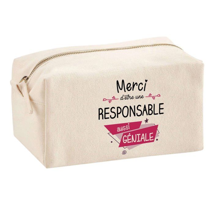 Multifunction Pouch Thank You Responsible Awesome Birthday Gift Colleague Thanks Idea | School Pencil Case Office Supplies