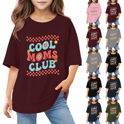 Toddler Girl Boy T-Shirts Kids Top Boys And Girls Printed Short Sleeved T-shirt 1-12Y