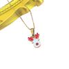 European and American Christmas Series Necklace for Women: Santa Claus & Peace Tree Enamel Pendant