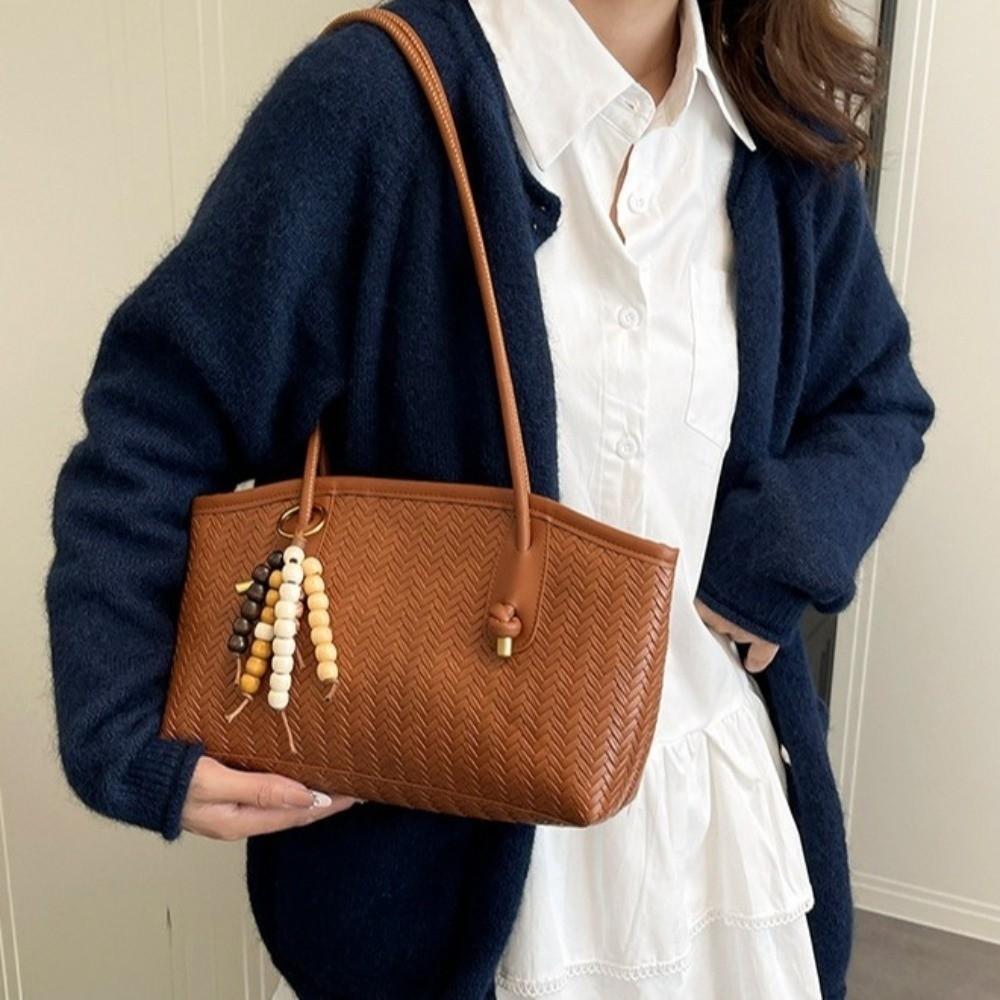 Modische Große Schultertasche Elegante Stilvolle Unterarmtasche Neue PU-Tragetasche Arbeit