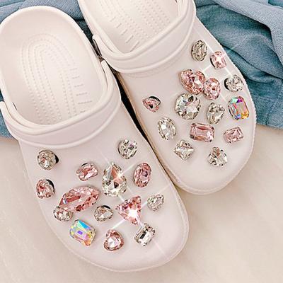 Ciondoli per scarpe Decorazione con fibbia per scarpe in cristallo con diamanti colorati fai-da-te Accessori per ciondoli per scarpe Regalo per bambini