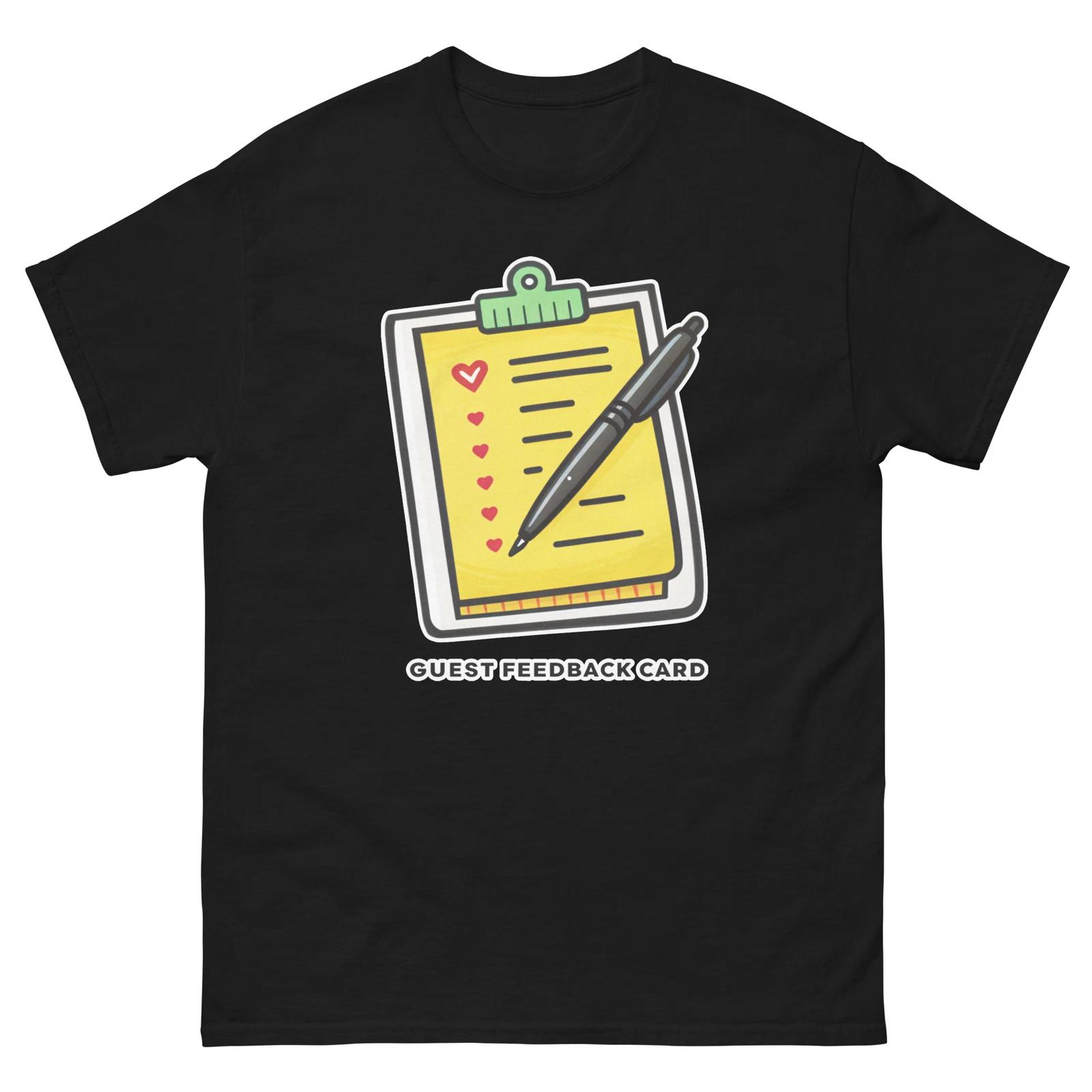 

Guest Feedback Card Hotel Item Travel Motel T-Shirt 2XL