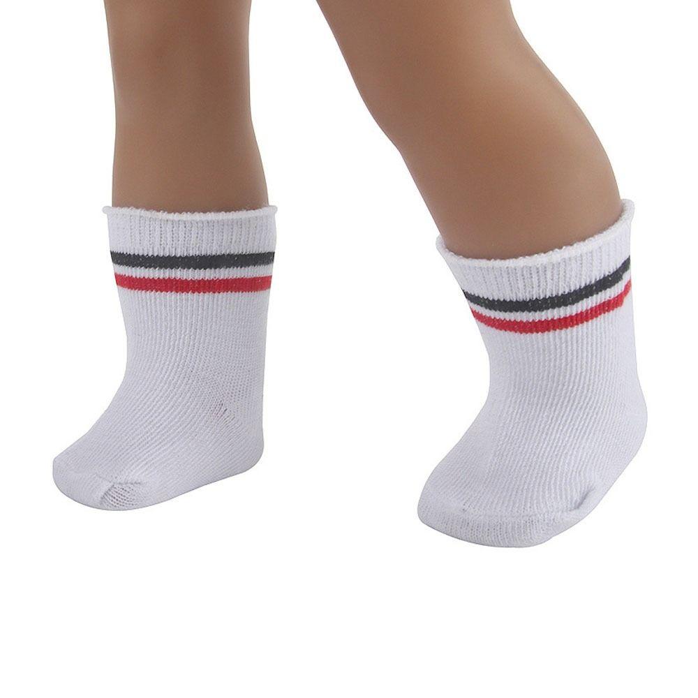 

Многоцветная кукла, спортивные чулки, миниатюрная одежда 18 дюймов/43 см, игрушки, носки для кукол белый