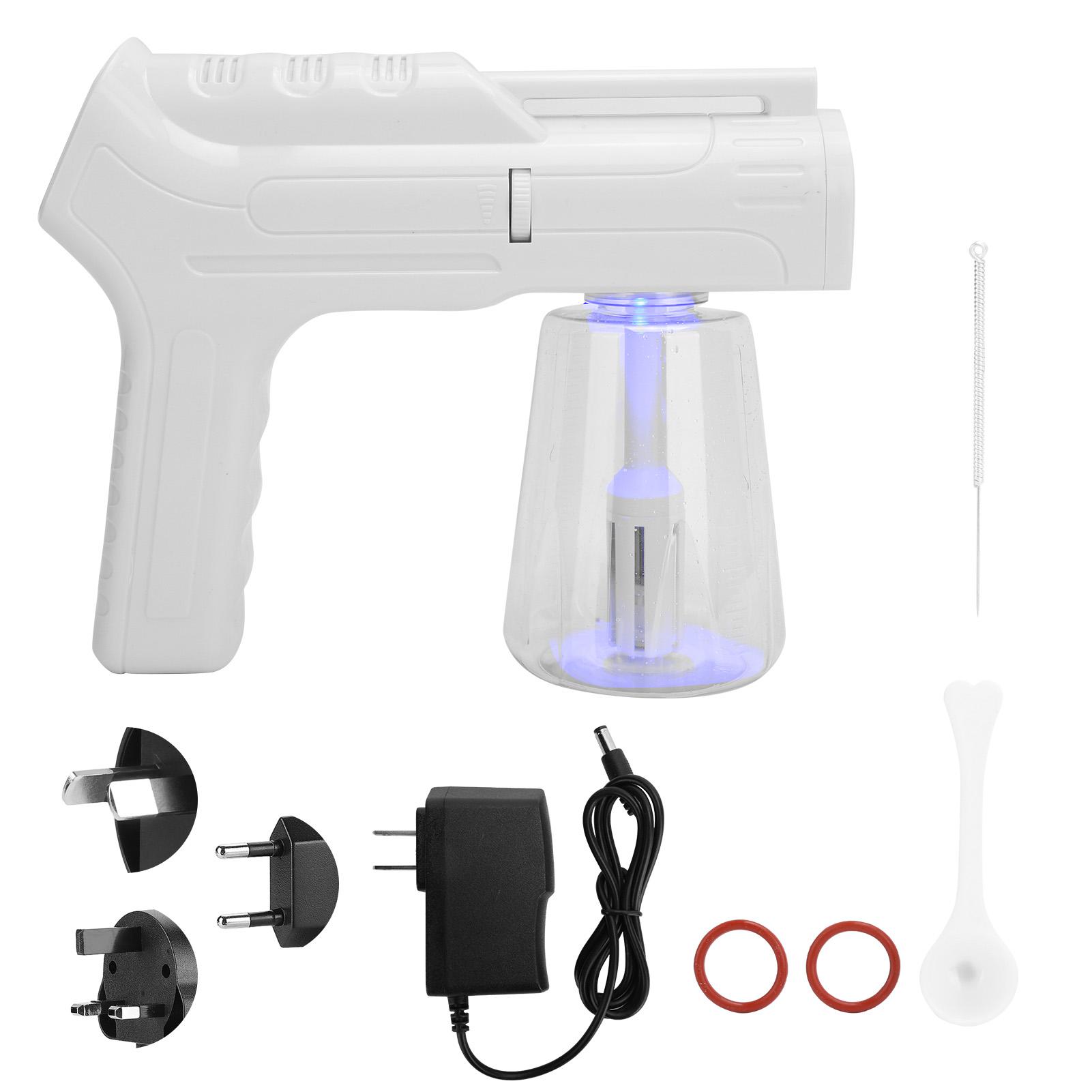 

Blue Light Опрыскиватель Ручной беспроводной зарядки Нанометровая очистка тумана Распыление Опрыскиватель (450 мл)