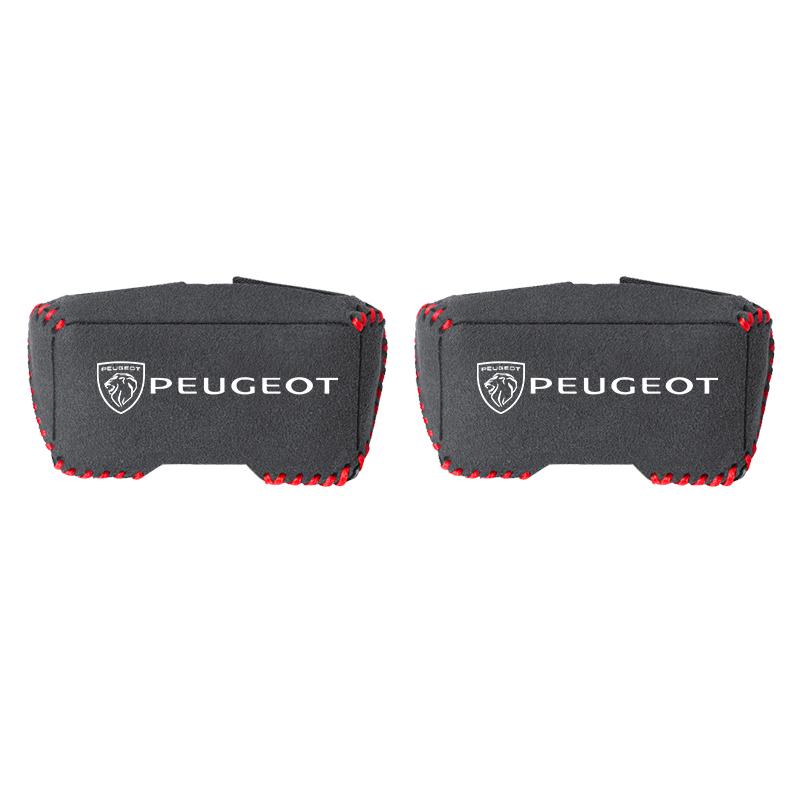 2Pcs Car Seat Belt Buckle Clip Protector Covers Suede a Clips For Peugeot 5008 508 408 4008 308 3008 208 Landtrek Rifter e-Expert