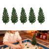 50pcs Artificial Miniature Pine Trees Plastic Model Scenery Railroad Decoration Building Landscape For DIY Toys Scale Dioramas