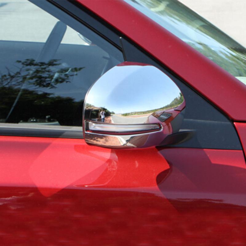 For Suzuki Vitara 2016 2017 2018   Car ABS Chrome Stick Rear View Rearview Side Glass Mirror Cover Frame Eyebrow 2pcs