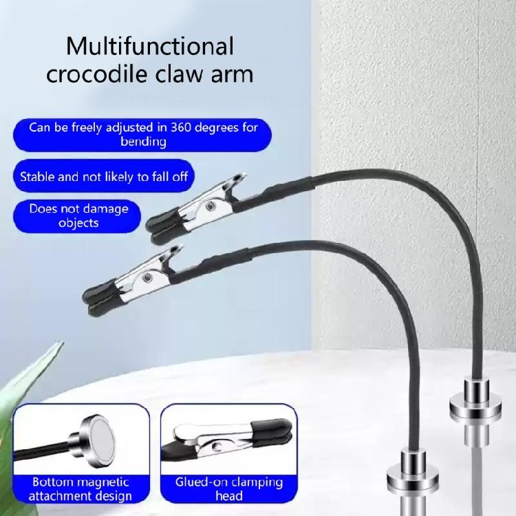 Funktionale Elektronikreparatur Dritte Hand mit verstellbaren Klemmen Magnetische Halterung für Schweißen Hobbyprojekte