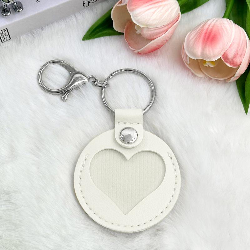 Leather Pet Hair Memorial Keychain Case: Cat & Dog Hair Keepsake Hanger