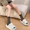 Leonne Striped Winter Fleece Striped Socks 4-Color Set