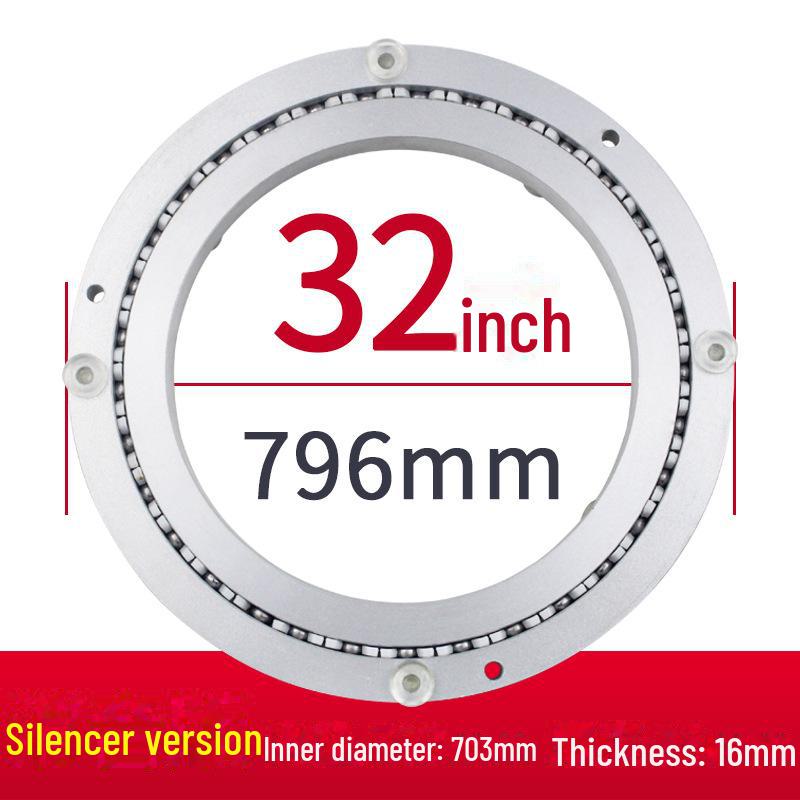 Aluminum Alloy Rotating Glass Turntable Dining Table Stand