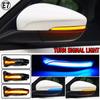2 Pcs For Ford Focus 4 MK4 2018 2019 2020 Dynamic Turn Signal Lamp Rear Mirror Sequential Blinker LED Side Light Car Styling