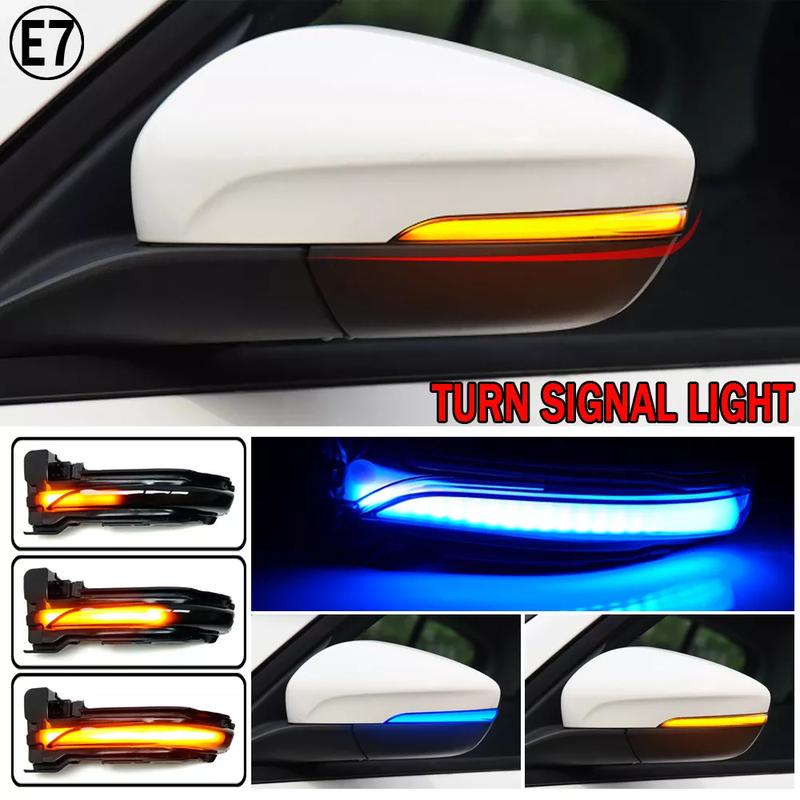 2 Pcs For Ford Focus 4 MK4 2018 2019 2020 Dynamic Turn Signal Lamp Rear Mirror Sequential Blinker LED Side Light Car Styling