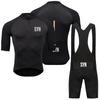 -Anti-UV Cycling Jersey Set for Men Breathable Racing Sport MTB Bike Clothing Suit Summer