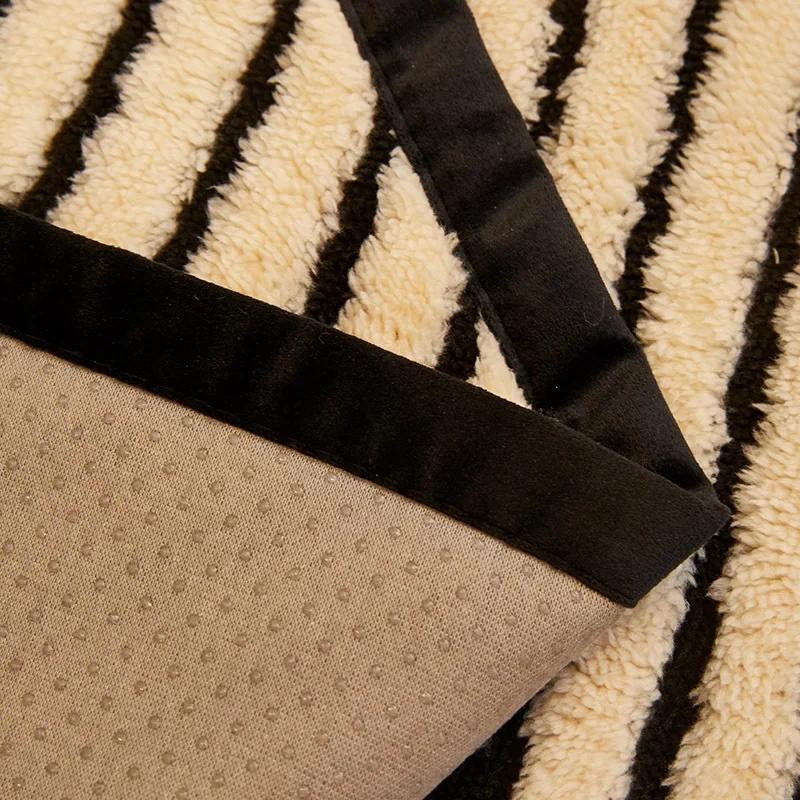 Chenille Sofa Cover Herringbone Striped Couch Mat Nonslip Thickened Couch Cushion Geometric Diamond Grid Four Seasons Sofa Cover