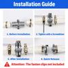 Snap-On Hose Quick Coupling Aluminum Alloy Hose Connector New Water Band Joint  Fire Hose