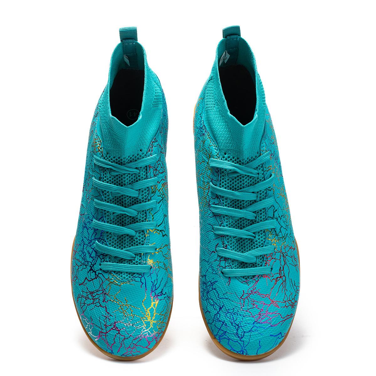 

High-top football shoes men s camouflage breathable student professional training flat-soled sneakers popular football shoes 35