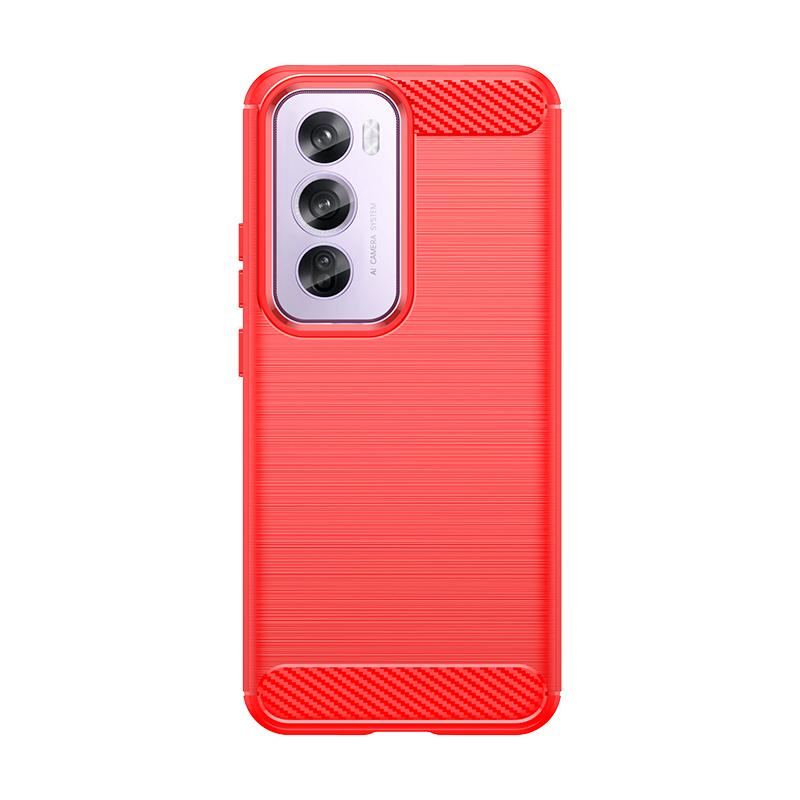 For Reno 12 Pro Case Cover OPPO Reno12 Pro Capas New Phone Bumper Back Armor Shockproof Carbon Fiber Soft TPU Fundas Reno 12 Pro