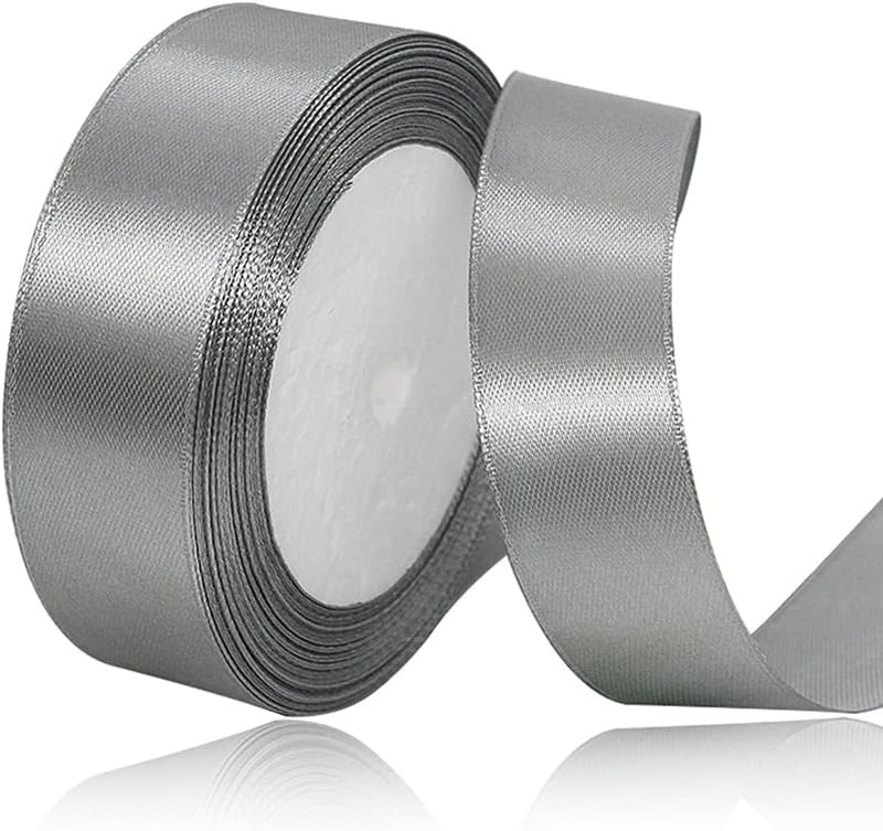 Tasiemka Wstążka Satynowa Srebrna 20Mm/23M
