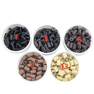 Silicone Copper Hair Extension Rings, Buckles & Sticks – 500 Pieces Seamless Set