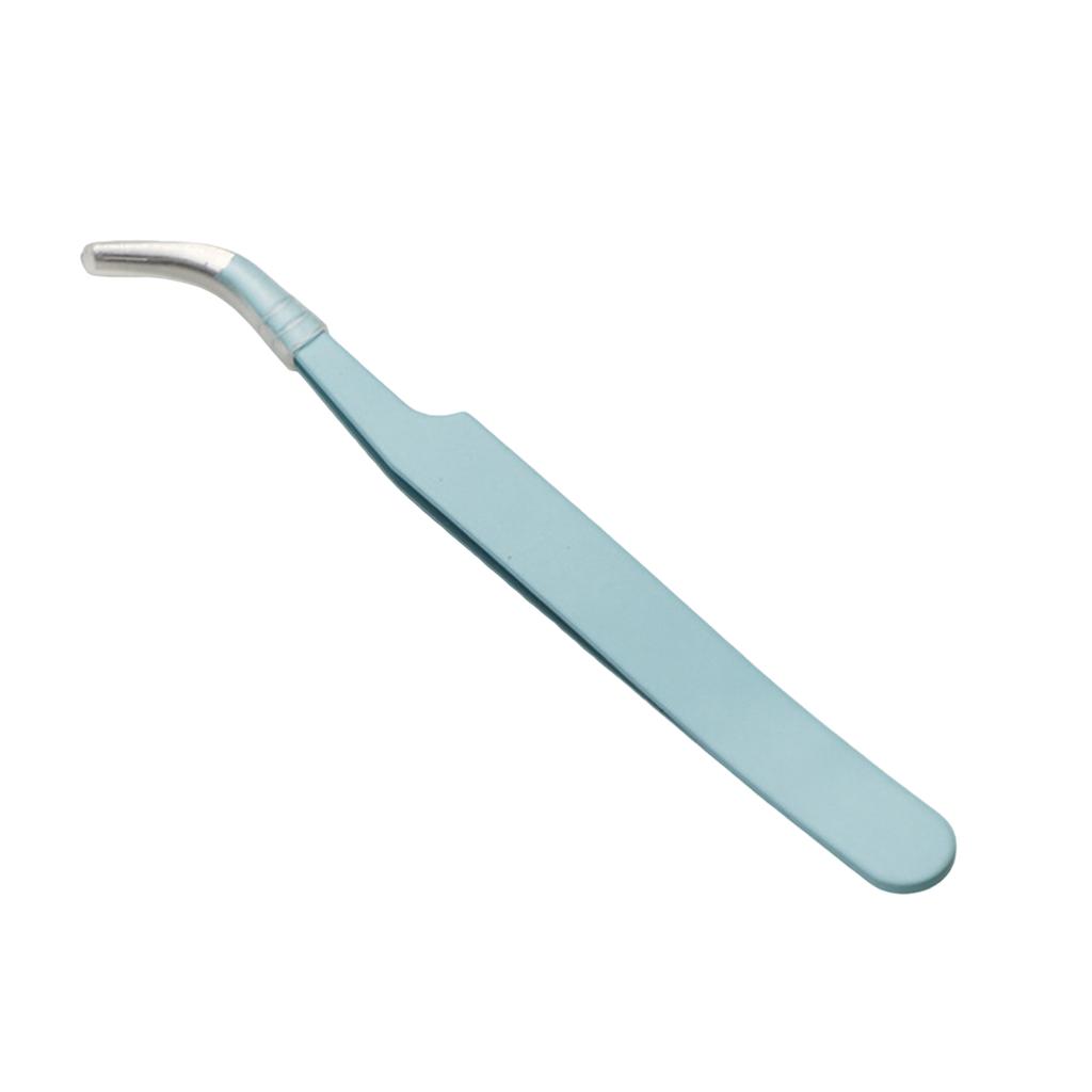 1pcs Macaron Colorful Stainless Steel Tweezers Straight and Bent Tips for Nails Eyelash Makeup DIY Sticker Tools