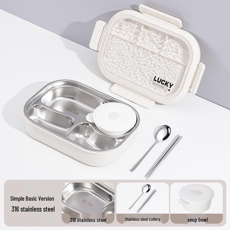 

Customizable Stainless Steel Insulated Bento Lunch Box for Adults