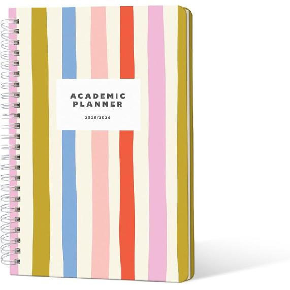 Sweetzer & Orange Academic Planner 2025-2026 – Student Planner for August 2025 to July 2026 – Weekly & Monthly Layout – Sturdy Cover & Stickers