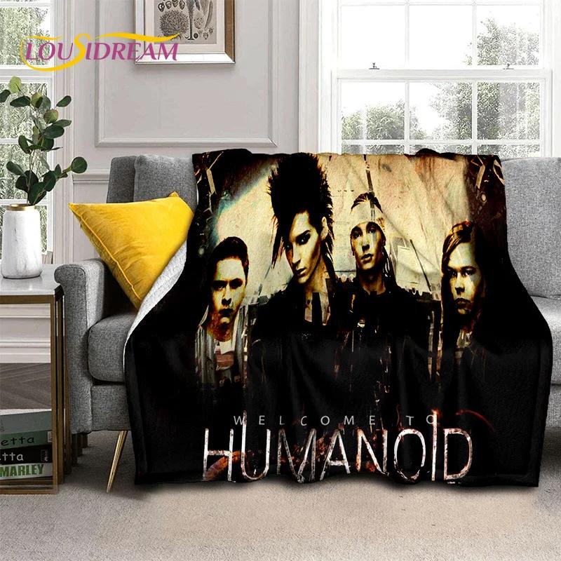 Rock Band Tokio Hotel Bill Kaulitz Soft Flannel Blanket for Bed Bedroom Sofa Picnic,Throw Blanket for Cover Outdoor Leisure Gift