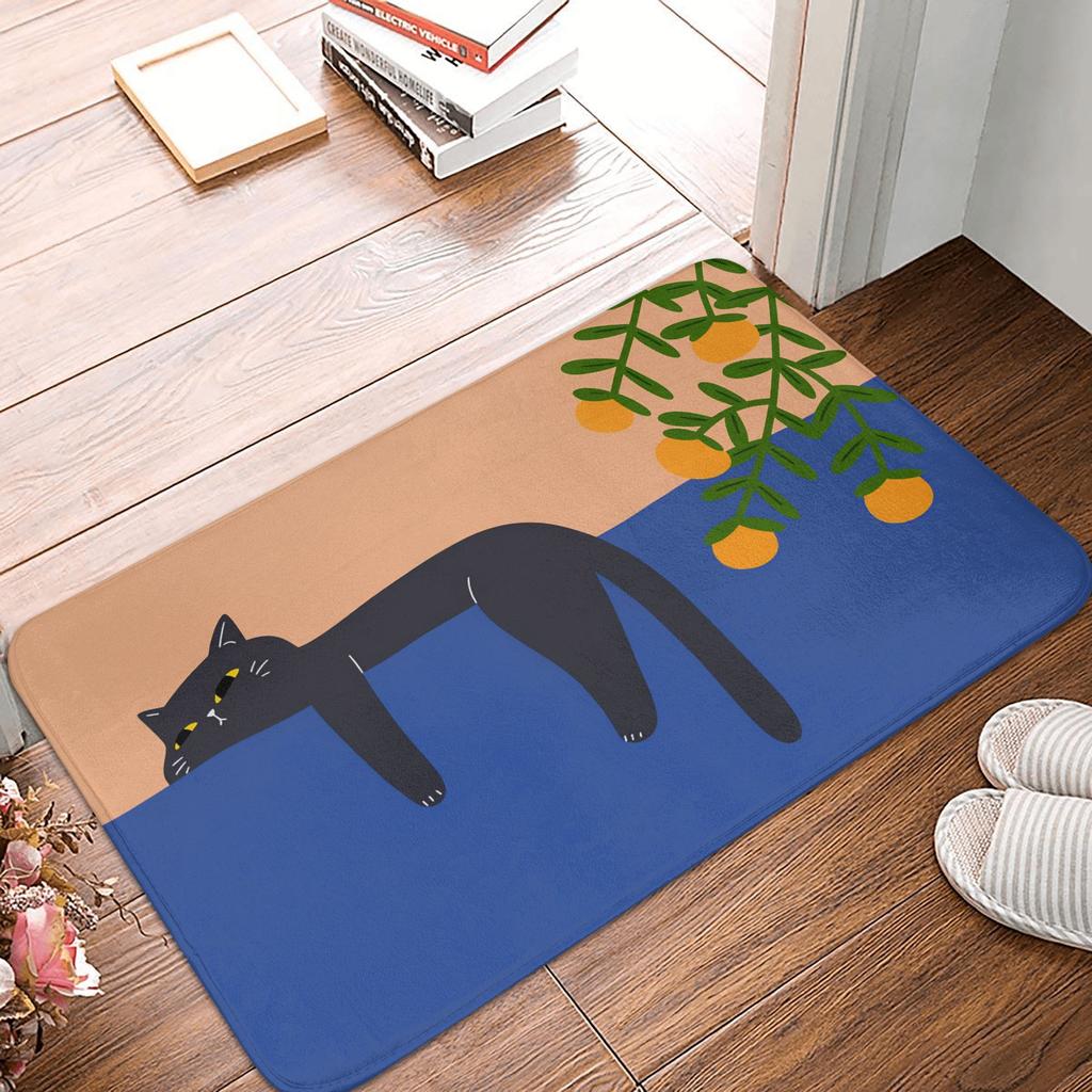 Süße Cartoon Orange Katzen Geschenk Fußmatte Matte Anti-Rutsch Badezimmer Küche Schlafzimmer Teppich Teppich 40*60cm