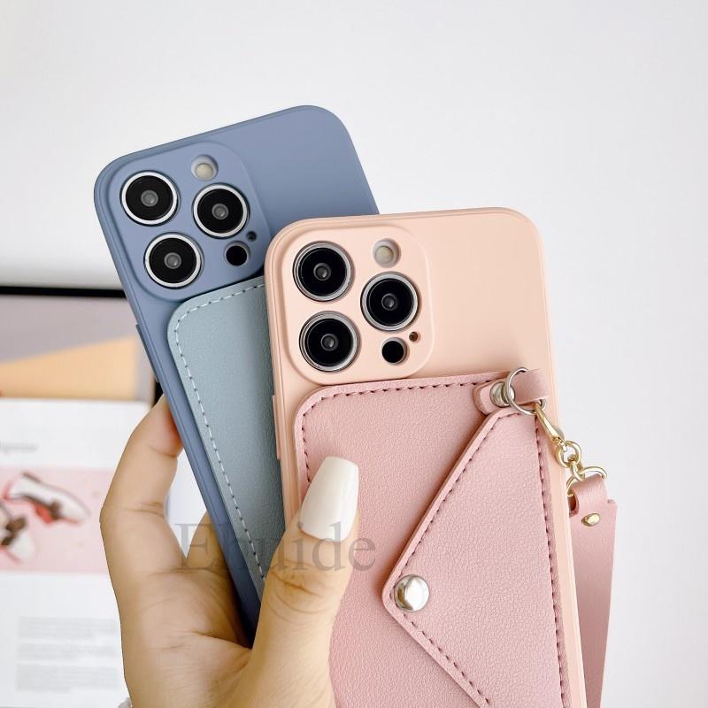 Handtasche Handgelenkriemen Hülle Für OPPO Realme 10 C53 C55 C31 C33 C35 Reno 11 8 7 6 5 Find X5 X3 Stoßfest Geldbörse Karten Hülle aus Silikon
