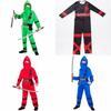 Ninja Power Boys Costume Martial Arts Japanese Samurai Warrior Dress Fancy