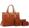 Retro Women's Bag Three-piece Shoulder Bag New Fashionable Crocodile Pattern Mother Bag Large Capacity Hand-held Crossbody Bag