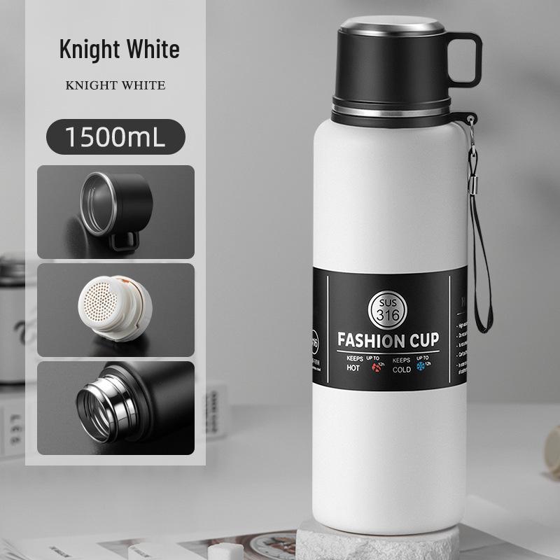 Portable Large-Capacity Double-Wall Insulated Stainless Steel Water Cup