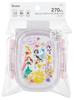Skater Lunch 270ml Fluffy Single Dishwasher Made in Disney 26 Years Children's Box, Capacity, Dome-Shaped Lid, Tier, Safe, Japan, Princess, Old, Girl,