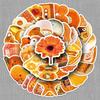 50PCS Orange Graffiti Stickers for DIY Phone Cases & Notebooks