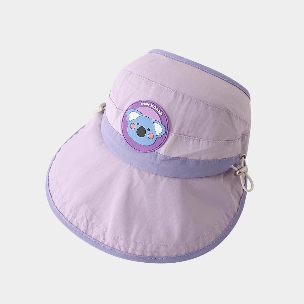 Kids' Sun Protection Hat Summer Quick-dry Anti-UV Open-Top Visor Lightweight Large Brim Toddlers Outdoor Clothes Accessories