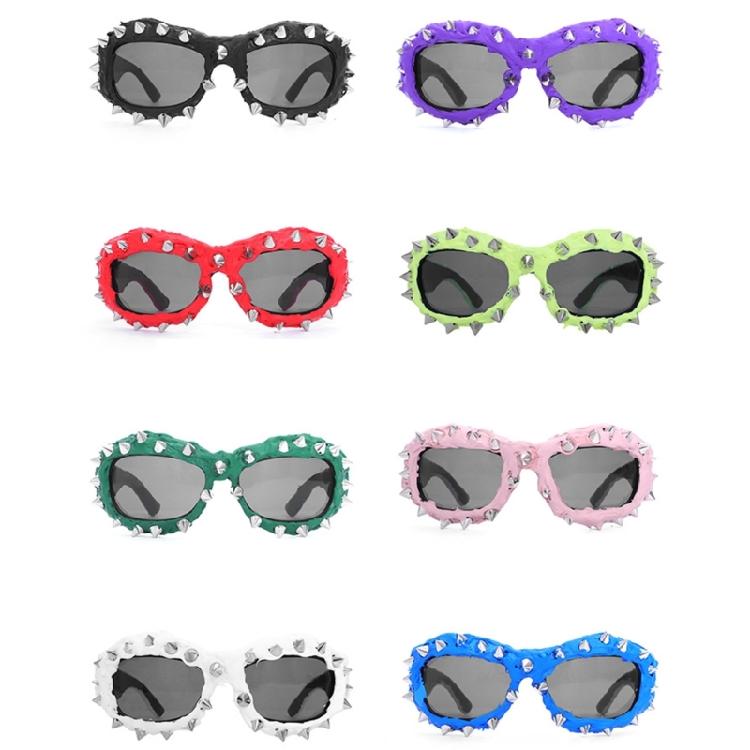 Novelty Sporty Sunglasses For Shows Stage And Daily Wear Unique Spiked Accessories Modern Outfit Photo Props