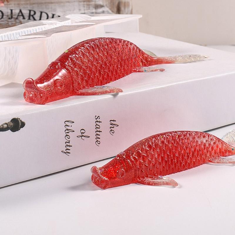 Large Fish Resin Mold Valentines Stereo Silicone Molds Epoxy Casting Mould for Wall Hanging Mount Decor DIY Crafts
