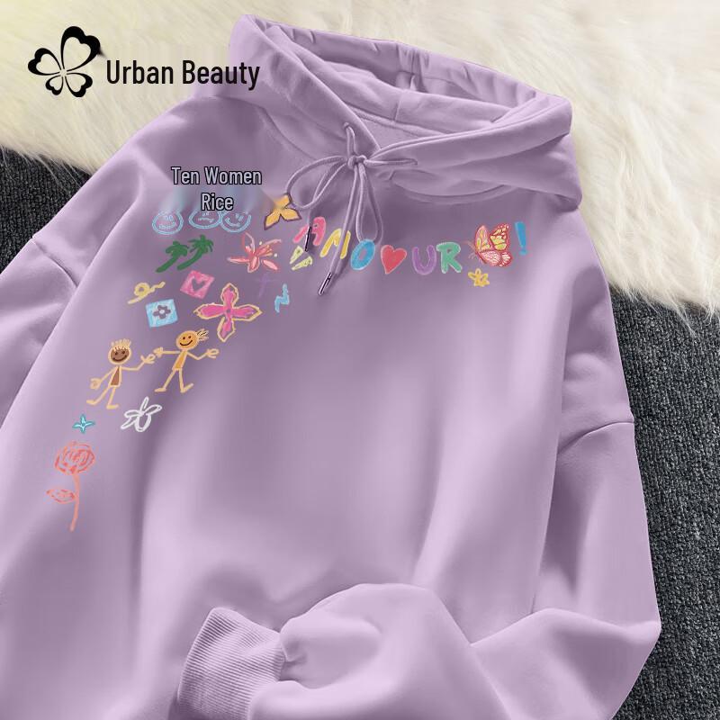 

Женское худи свободного кроя с капюшоном M