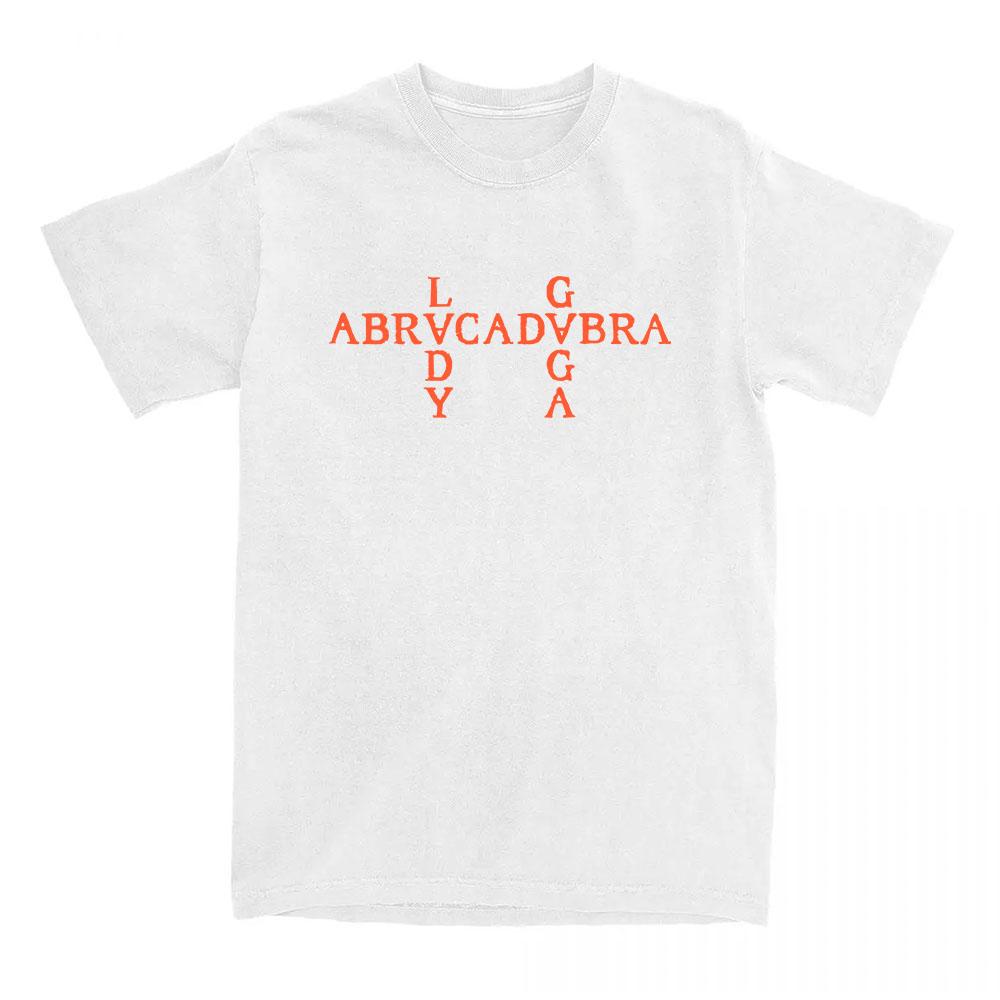 Abracadabra Lady Gaga Mayhem Album Tshirts Short Sleeve Round Neck Women Tshirt Cotton Tees Camisetas Casual Hip Hop Streetwear