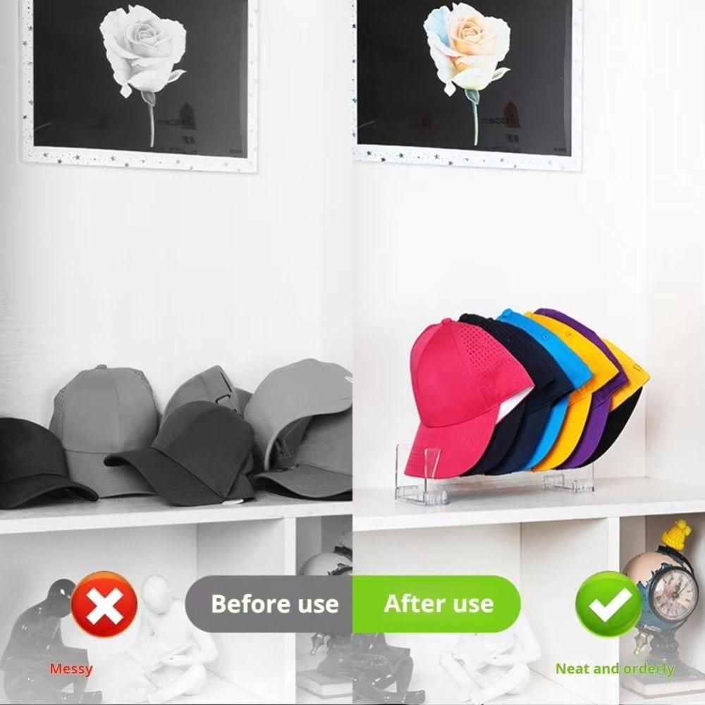 Smooth Edge Design Baseball Caps Organizer Cap Rack Display Hanger  for Bedroom Compact Hat