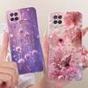 For Samsung Galaxy A12 Case F12 M12 Colorful Flowers Painted Cover Soft Slim Phone Case For Samsung A12 M 12 Galaxy M12 F12 Bags