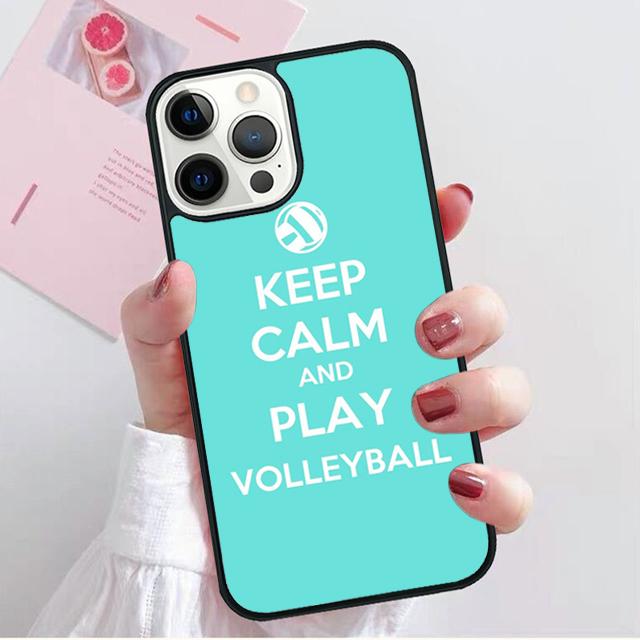 I LOVE play volleyball Coque Shell For iPhone 17 Air 15 16 14 13 12 Pro Max 11 Pro Max Plus Phone Case Cover