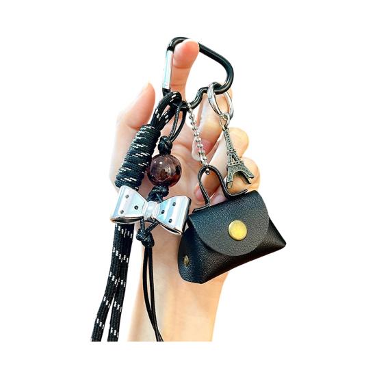 

Брелок Мини Сумка-пельмень Кошелек для монет Застежка-кнопка Съемный ремешок на запястье Водонепроницаемая Искусственная кожа