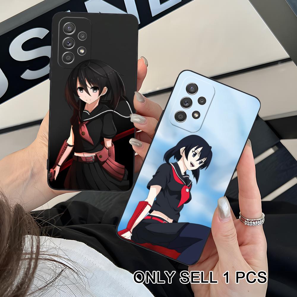 Akame Kurome Matte TPU Mobile Phone Case for Samsung Galaxy A56 55 54 53 52 51 36 35 34 23 16 15 5G Colorful Cover