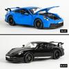 Maisto 1:18 2022 Porsche 911 GT3 Blue Sports Car Static Die Cast Vehicles Collectible Model Car Toys